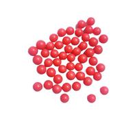 HKVTVCYPYA Sfera di plastica solida PP rossa in polipropilene 3.175/4/4.5/5/5.556-12.7mm galleggiante semitrasparente rotolante(4mm(200pcs))