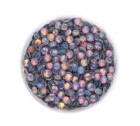 HKVTVCYPYA SS6-SS30 Mocha Opal Coral Reef Flatback Vetro Strass Non Hotfix Cristalli Pietre Strass 3D Gemme for unghie(MO Dk Gray-SS20-1440Pcs)