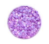 HKVTVCYPYA SS6-SS30 Mocha Opal Coral Reef Flatback Vetro Strass Non Hotfix Cristalli Pietre Strass 3D Gemme for unghie(MO Lt Purple-SS6-1440Pcs)