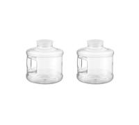 HKWFKAWA 2 set di grandi bottiglie d'acqua serbatoio Carrier BPA Free campeggio emergenza 7.5L trasparente