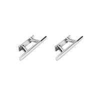 HKWFKAWA 2 set di tacchetti in acciaio inox per barche, accessori per barche, kayak, barca, canoa, 30,5 cm