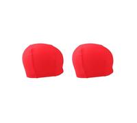 HKWFKAWA Cuffia sottocasco con teschio, per ciclismo, nuoto, piscina, balneazione, colore rosso, 2 set di (rosso), Taglia unica