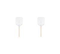 HKWFKAWA Set di 2 bucce per pizza in lega di alluminio, con manico, anti scottatura, per forno da forno, 25,4 cm