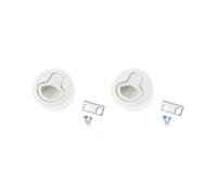 HKWFKAWA Set di 2 chiavistelli rotondi per barca, auto, armadietto, sportello e maniglia rotonda da 6,1 cm