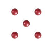 HKWFKAWA Set di 5 piccole palline da pilates resistenti, per allenamento a casa, palestra, equilibrio, rosso, 20-25 cm