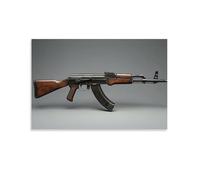 HKXXMTQMM Arma militare AK-47 - L'icona di Modern Warfare contemporanea da appendere alla parete, design decorativo, 40 x 60 cm