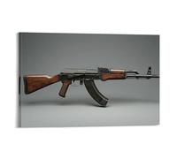 HKXXMTQMM Arma militare AK-47 - L'icona di Modern Warfare Contemporary Hanging Wall Art - Decorazione murale design 60 x 90 cm