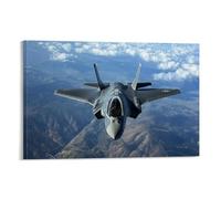 HKXXMTQMM Arma militare F-35 Lightning II - The 5th Generation Air Dominance - Decorazione murale da appendere, design decorativo 50 x 75 cm