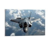 HKXXMTQMM Arma militare F-35 Lightning II - The Future of Aerial Dominance Contemporary Wall Art - Decorazione murale decorativa 50 x 75 cm