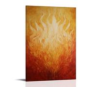 HKXXMTQMM Decorazione murale cristiana, pentecoste, fiamme dello Spirito Santo, decorazione murale contemporanea, 20 x 30 cm