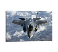 HKXXMTQMM Military Weapons - F-35 Lightning II - Decorazione artistica da parete contemporanea da appendere con immagine di The Future of Air Superiority, 40 x 60 cm