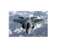 HKXXMTQMM Military Weapons - F-35 Lightning II - Decorazione artistica da parete contemporanea da appendere con immagine di The Future of Air Superiority, 40 x 60 cm