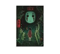 HKXXMTQMM Poster a tema anime, da appendere alla parete, design decorativo da appendere con Chihiros Viaggio attraverso il mondo degli spiriti, 30 x 45 cm