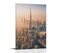 HKXXMTQMM Poster della città - Dubai Horizons - Where Modernity Meets The Desert - Decorazione murale da appendere, 30 x 45 cm