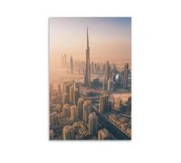 HKXXMTQMM Poster della città - Dubai Horizons - Where Modernity Meets The Desert - Decorazione murale da appendere, 40 x 60 cm