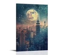 HKXXMTQMM Poster della città - New York - La giungla di cemento dove i sogni sono fatti arte contemporanea da appendere - decorazione murale design 40 x 60 cm