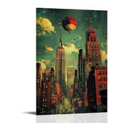 HKXXMTQMM Poster della città - New York - La giungla di cemento dove i sogni sono fatti arte contemporanea da appendere - decorazione murale design 50 x 75 cm