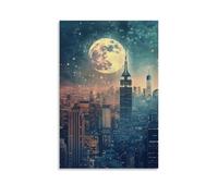 HKXXMTQMM Poster della città - New York - La giungla di cemento dove i sogni sono fatti arte contemporanea da appendere - Decorazione murale design 60 x 90 cm