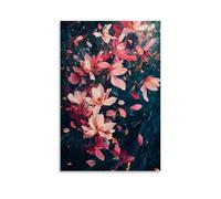 HKXXMTQMM Poster floreale - Petal Storm - When Blossoms Dance with The Wind Contemporary Hanging Wall Art - Decorazione murale 40 x 60 cm