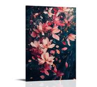 HKXXMTQMM Poster floreale - Petal Storm - When Blossoms Dance with The Wind Contemporary Hanging Wall Art - Decorazione murale 30 x 45 cm