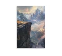 HKXXMTQMM Sopra la valle - Climber's Vision arte contemporanea da appendere - Decorazione murale design 50 x 75 cm
