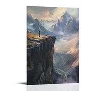HKXXMTQMM Sopra la valle - Climber's Vision arte contemporanea da appendere - Decorazione murale design 60 x 90 cm