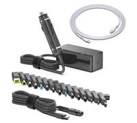 HKY 100 W 140 W USB C adattatore DC Caricabatteria da auto per Dell XPS 15 17 9575 9500/LG gram/ASUS/MacBook Pro Air/HP/MSI Laptop, Jackery Explorer 100 300 Plus 240 v2 Generatore Portatile Power