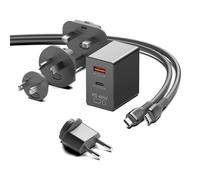 HKY 45W Caricatore USB C per DJI Neo, Mini 4 Pro, Specta Air 3, Avata Mavic 3, Air 2S, DJI 2 SE, Flip Mini Neo Controller, Osmo Pocket Action 5 Pro, Flip Drohne Type C Caricabatterie Rapido Adattatore