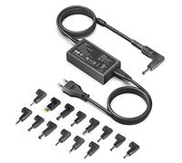 HKY 65W Alimentatore Universale Notebook PC Portatile Compatibile con HP Dell Asus Acer Lenovo Toshiba Samsung LG Medion Fujitsu Sony AC DC 18.5V-20V Caricatore Universale con 15 Adattatori (No USB C)