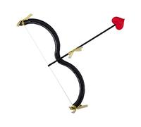 HKYFNNBW - Set per Halloween, San Valentino, angelo Cupido, arco e freccia, per feste per adulti e adolescenti, travestimenti per coppie, costumi da Cupido, accessori per foto (nero, taglia unica)