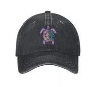 HKYTEEXP Lavaggio del Cotone in Un Mondo Pieno di Nonne Essere Un Memaw Tartaruga Sport Demin cap Design Traspirante Cappello da Baseball Uomo ventilare