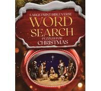 Hl Kinney Large Print Bible Verse Word Search Puzzles for Christmas (Tascabile)