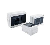 HL Series 5/8/12/15/18/24 Ways IP65 Waterproof Distribution Box Electrical Circuit Breaker PC ABS Plastic MCB Power Junction Box(HL-15WAY)