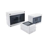 HL Series 5/8/12/15/18/24 Ways IP65 Waterproof Distribution Box Electrical Circuit Breaker PC ABS Plastic MCB Power Junction Box(HL-18WAY)