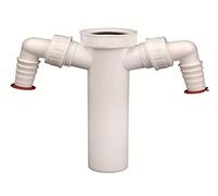 HL13-2/40 Canotto 11/2"x40 per sifone a doppio scarico lavatrice antiriflusso