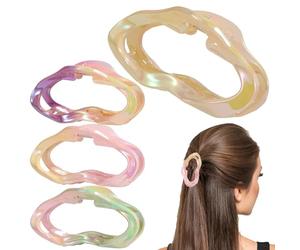 Hlagmix Fermagli per capelli, resistenti fermagli per capelli a forma di, antiscivolo, alla moda per donne lunghe, corte, dritte, ricci, appuntamenti per ragazze, feste di compleanno