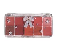 Hlagmix Set labbra, lucidalabbra, Kit per il trucco del rossetto da 10 colori, Lucidalabbra colorato in gelatina, kit per il trucco con rossetto idratante a lunga durata per donne e signore