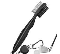 Hlagmix Spazzola per la Pulizia delle Mazze da Golf, Spazzola ergonomica con Cerniera Retrattile, Sportivi per Manutenzione, Pratica, Viaggi, lezioni all'aperto e in casa