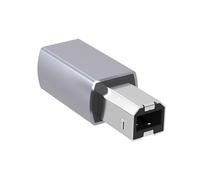 HLBEST Adattatore da USB C femmina a maschio per stampante USB tipo C a USB B convertire sincronizzazione dati connettore per stampante pianoforte elettrico