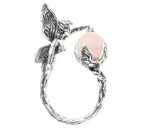 HLBEST Angelic Sprites Anelli in lega lucida moda donna accessorio regolabile aperto anelli gioielli per abiti alla moda lucido moda