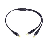HLBEST Cavo splitter di alimentazione 5.5x2.5mm 1 a 2 vie Y adattatore per LED CCTV macchina fotografica router