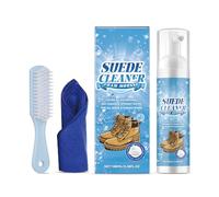 HLBEST Premium Suedes, soluzione detergente per pelle scamosciata, kit in schiuma con spazzola e panno, rimuove efficacemente giacche, macchie, macchie di olio, camoscio e schiuma per la pulizia della