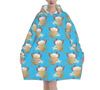 HLBSDM Axolotl (21) Felpe con cappuccio per donne e uomini Felpe con cappuccio oversize indossabili per adulti, morbide e calde