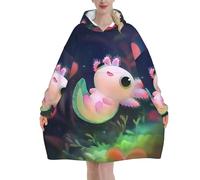 HLBSDM Axolotl (21) Felpe con cappuccio per donne e uomini Felpe con cappuccio oversize indossabili per adulti, morbide e calde