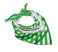 HLBSDM Bandana per il mese della consapevolezza della salute mentale per uomo e donna, fascia per capelli, sciarpa, sciarpa quadrata per il collo, polsino, turbante