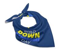 HLBSDM Bandana per la Giornata Mondiale della Consapevolezza della Sindrome di Down per uomo e donna, fascia per capelli, sciarpa, sciarpa quadrata per il collo, braccialetto, turbante