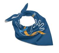 HLBSDM Bandana per la Giornata Mondiale della Consapevolezza della Sindrome di Down per uomo e donna, fascia per capelli, sciarpa, sciarpa quadrata per il collo, braccialetto, turbante