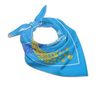 HLBSDM Bandana per la Giornata Mondiale della Consapevolezza della Sindrome di Down per uomo e donna, fascia per capelli, sciarpa, sciarpa quadrata per il collo, braccialetto, turbante