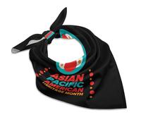 HLBSDM Bandana per uomo e donna per il Mese del Patrimonio degli Americani Asiatici e delle Isole del Pacifico, fascia per capelli, sciarpa, sciarpa quadrata per il collo