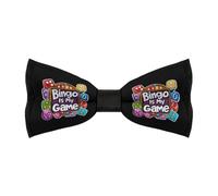 HLBSDM Bingo Is My Game, comodi papillon da uomo regolabili e pre-annodati, per matrimoni, feste, lavoro e tutti i giorni